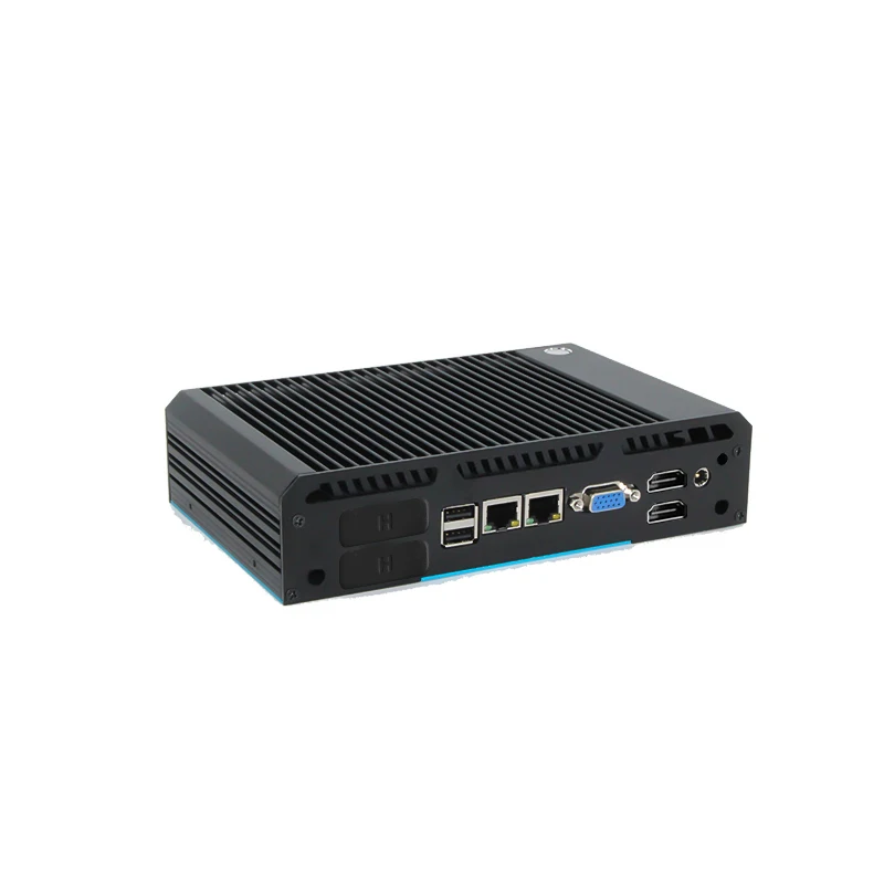 I5-5300U CPU 8 Гб оперативной памяти 256 ГБ MSATA SSD Wi-Fi модуль 12V 3A безвентиляторный промышленный Мини ПК с 2 * HD-MI 6 * USB 2 * LAN 2 * COM VGA