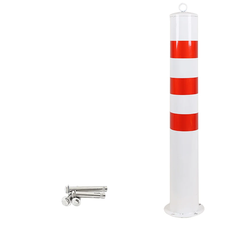 Traffic Highway Red White Warning Column Reflective Road Warning Posts