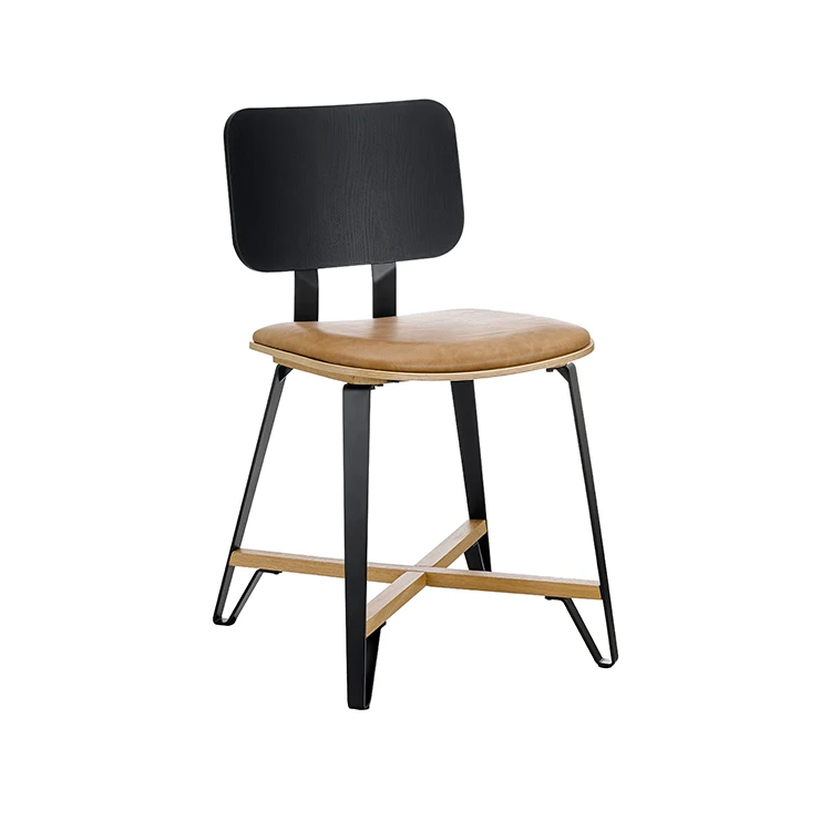 HONGJIA VZCH4630-02 Commercial & Home Furniture PU Leather Chair with plywood Modern Dinning Chair