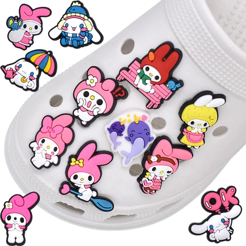 Kawaii Cartoon Kuromi Cute Melody Shoe Charms