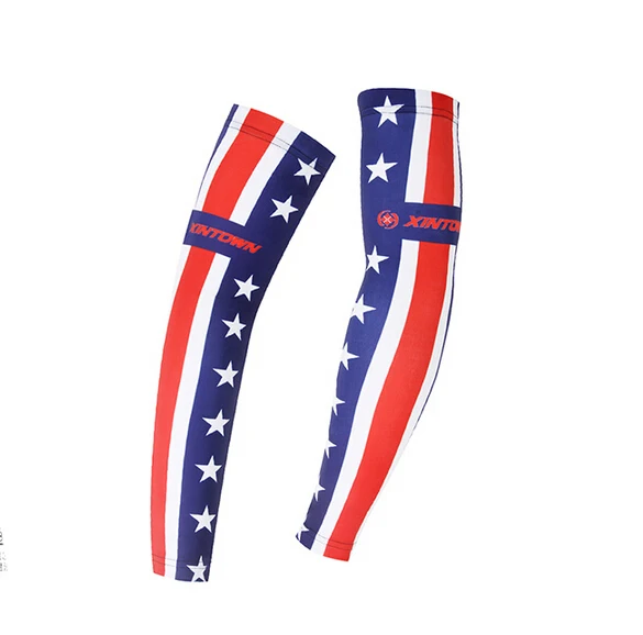 Pure Plain White Sublimation Custom Logo Protective Non Slip Compression Fishing Cycling Sports hombr Arm Sleeve Cover