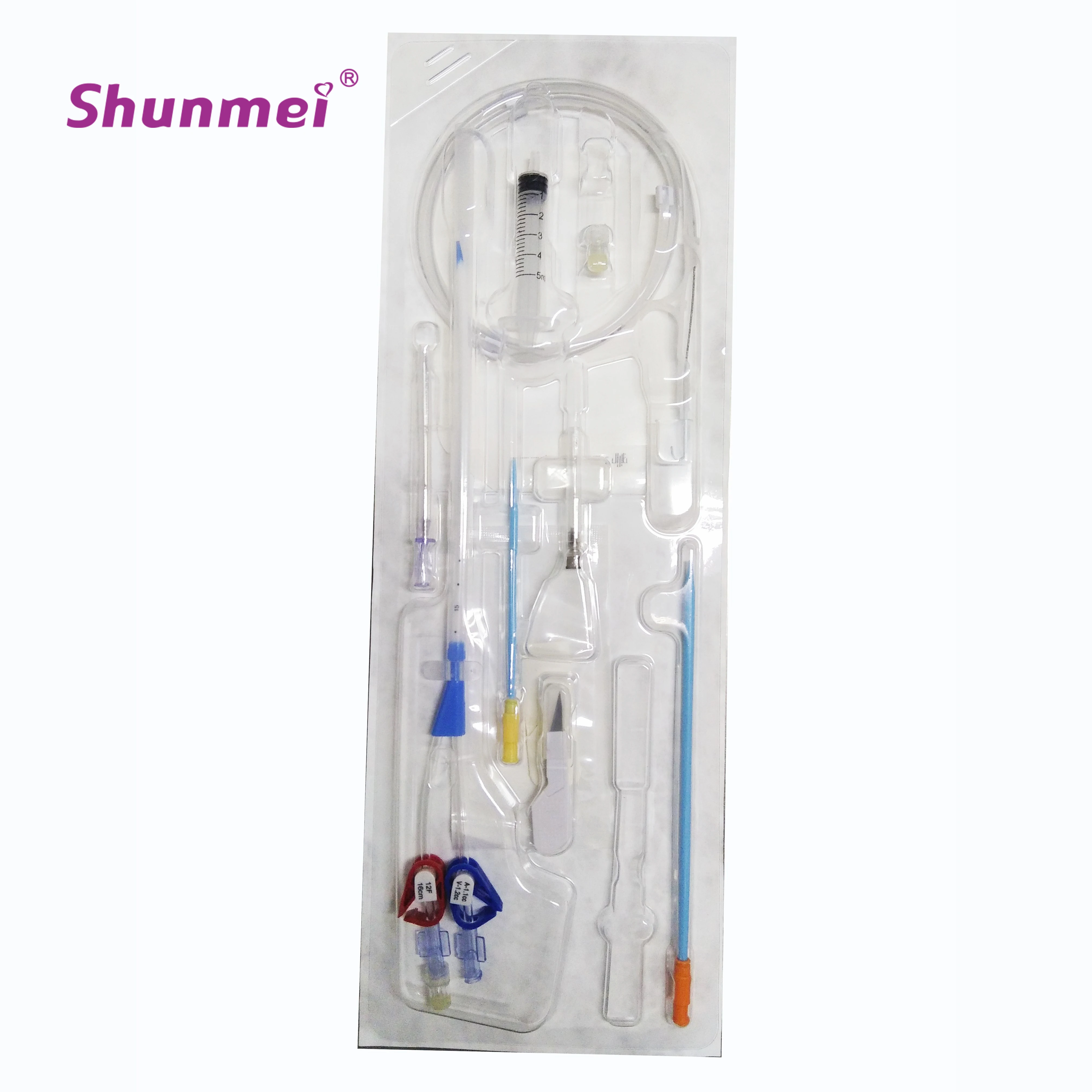 Disposable double/triple lumen Hemodialysis Catheter Kit