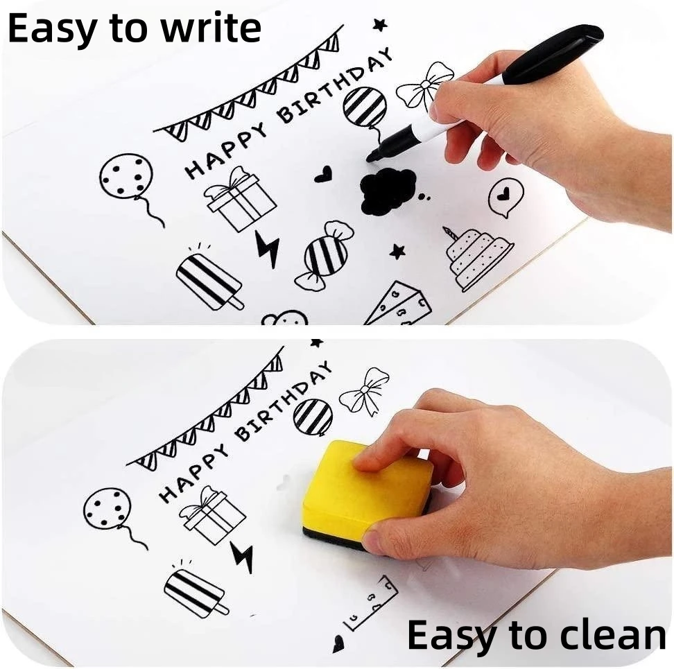 No Frame Double-sided Kids Lapboard, A4 A5 Size Dry Erase Lapboard MDF Board Custom Printing Dry Erase Board