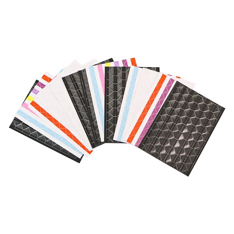 Colorful colors 360 count self-adhesive pvc transparent photo corners for scrapbooking mounting on mat boards diy