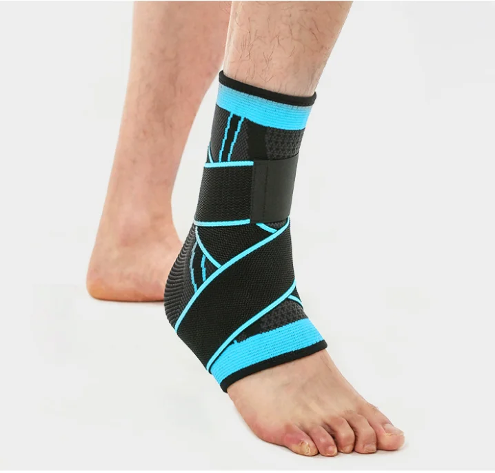 Double Pressure Straps Sports Support Elastic Bands Neoprene Orthopedic Ankle Brace Wraps