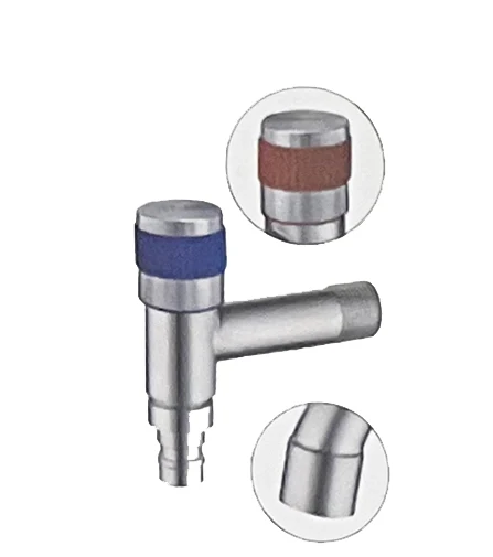 XZ-203 Hot Sale Stainless Steel T-Type Brushed Durable Toilet Facet Wall Mounted Bathroom Washing Machine Tap