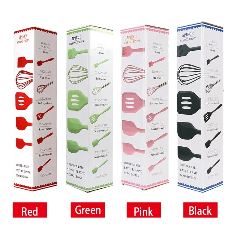 Popular Colorful Heat Resistant Non-Scartch Silicone Home And Kitchen Utensils Gift