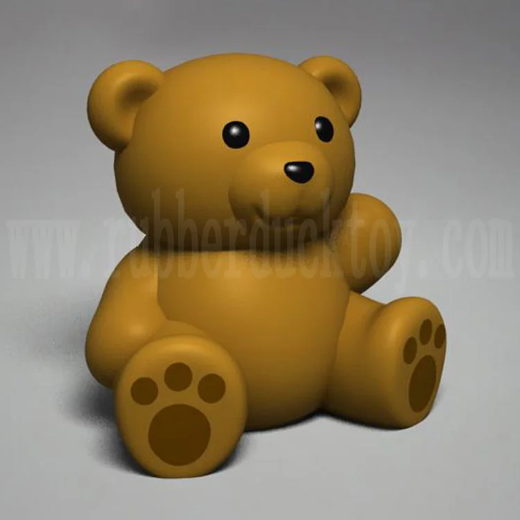 Рекламная игрушка резиновый медведь для ванной