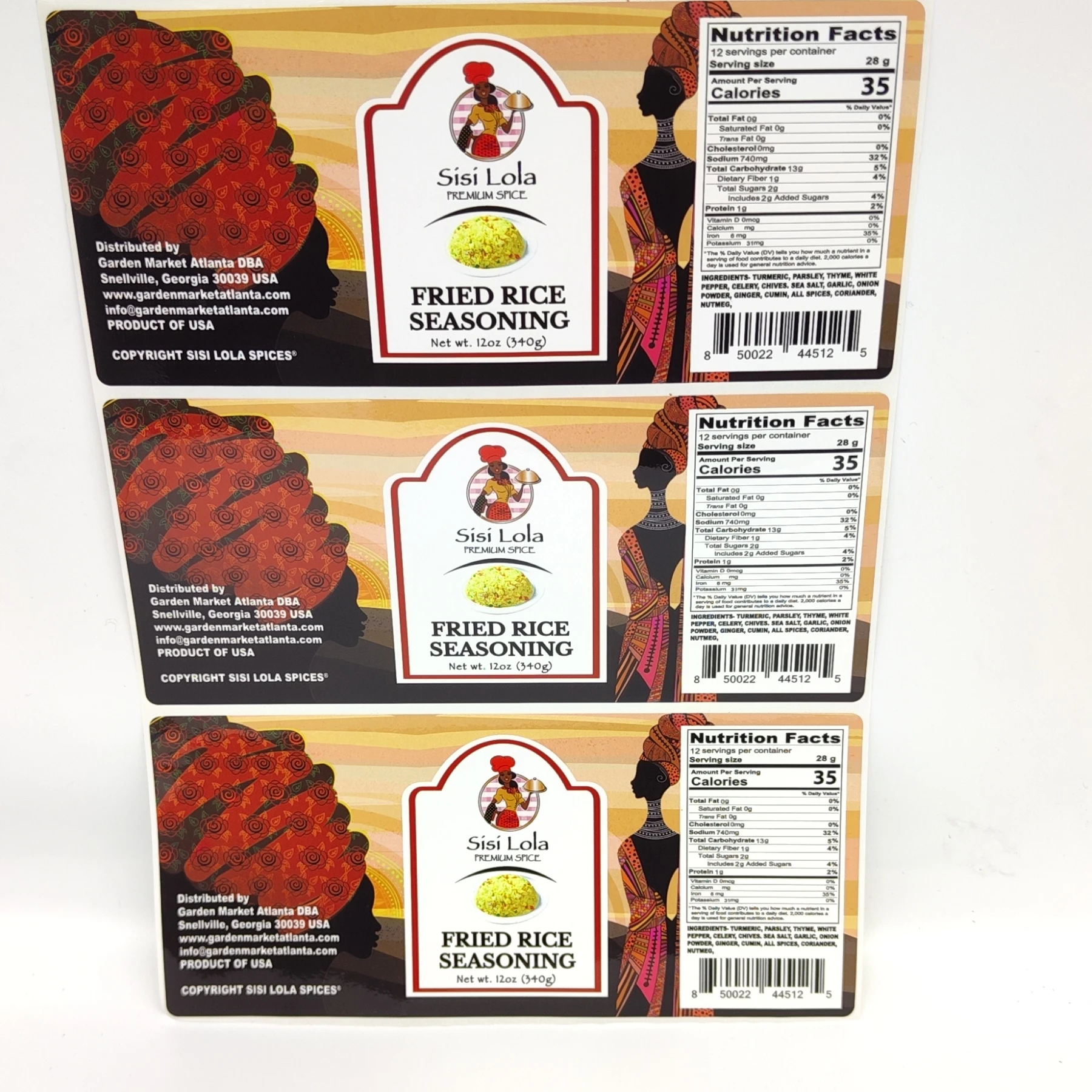 Customsized  adhesive  stickers for juice bottle