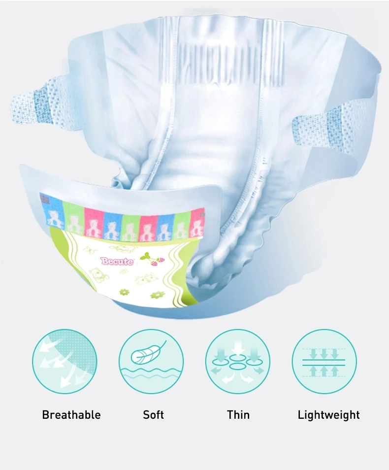 Soft Skin Baby Natural Baby Fabric Diapers Disposable Nappy China Baby Diaper Manufacturer