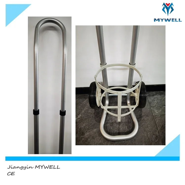 M-OT01 MYWELL portable oxygen bottle cylinder transport cart trolley for sale
