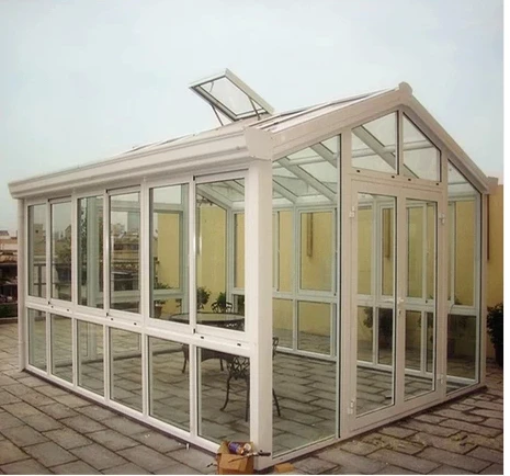 
Customized Glass House Aluminum Profile Sound Proof Heat Insulated Tempered Window Door Sunroom 