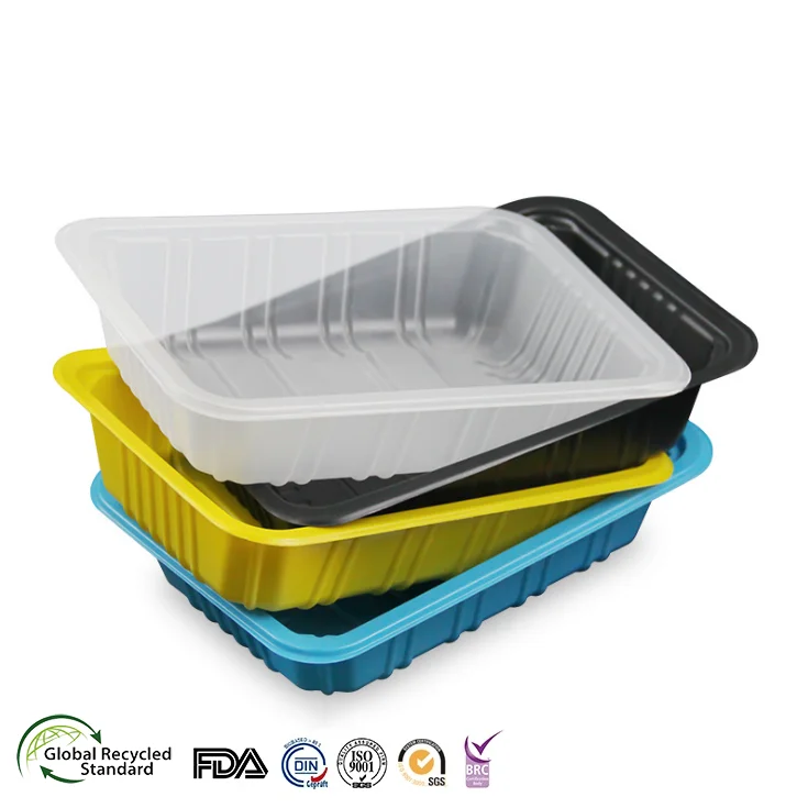  OEM/ODM microwaveable герметичные замороженные мясо/фрукты/овощи упаковка супермаркет блистер РПП/ПП пластиковые лотки для