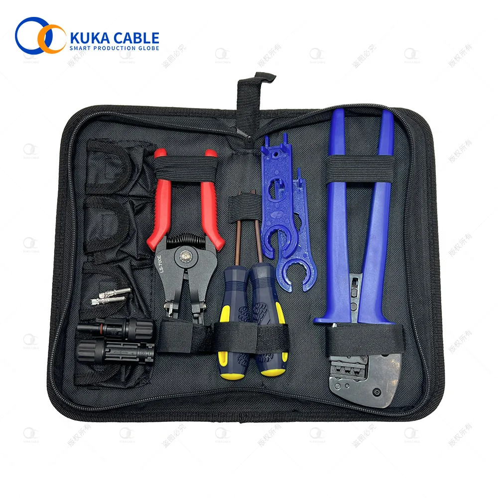solar connector crimping tool  bag terminal crimper wrench wire stripper pliers crimp range 2.5/4/6mm2
