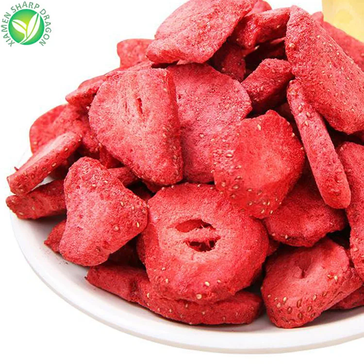 Wholesale bulk healthy chinese fried fruit crisps snacks strawberry chips