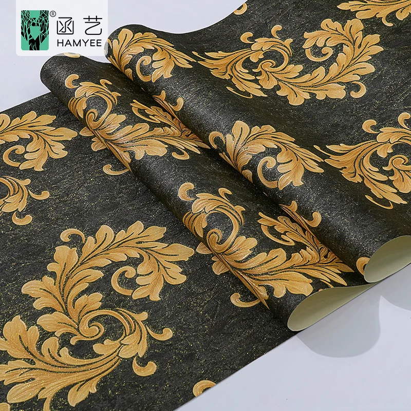 0.53m width pvc non woven coating house 3d wall papers home decor wallpaper