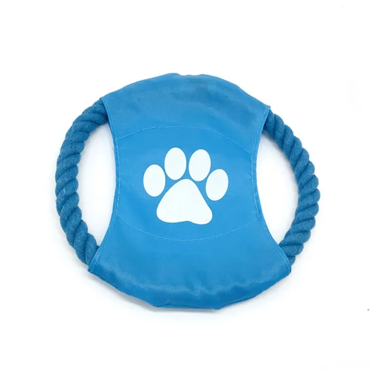 Throw Rope Disc Flyer Toy for Dog Cotton Rope Pet Dog Puppy Training Flying disc