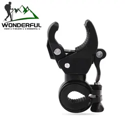 Black Plastic Clip Multifunctional Rotating Light Stand Bicycle Accessories Mobile Holder