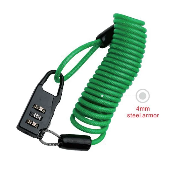 Bike accessories helmet lock for bicycle bike helmets safety lock system for anti-theft use