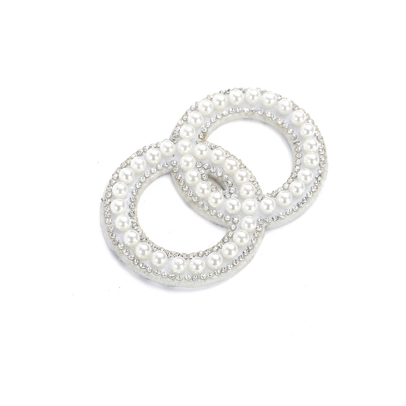 3D Hand Self Adhesive Lettering Pearl Rhinestone Ironing Applique