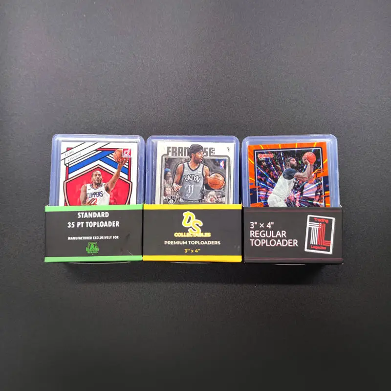 1000counts Top Loader Plastic Card Holders for Baseball Football Basketball Sports Cards, 35PT Toploader 3x4