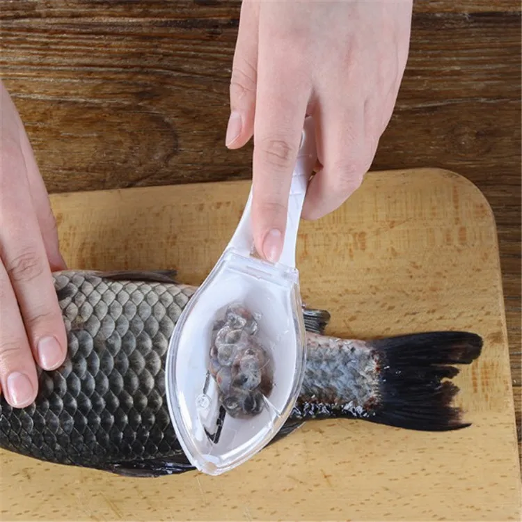 kitchen Fish Skin Brush Scraping Fishing Scale Brush Fast Remove  Fish Scales Skin Remover