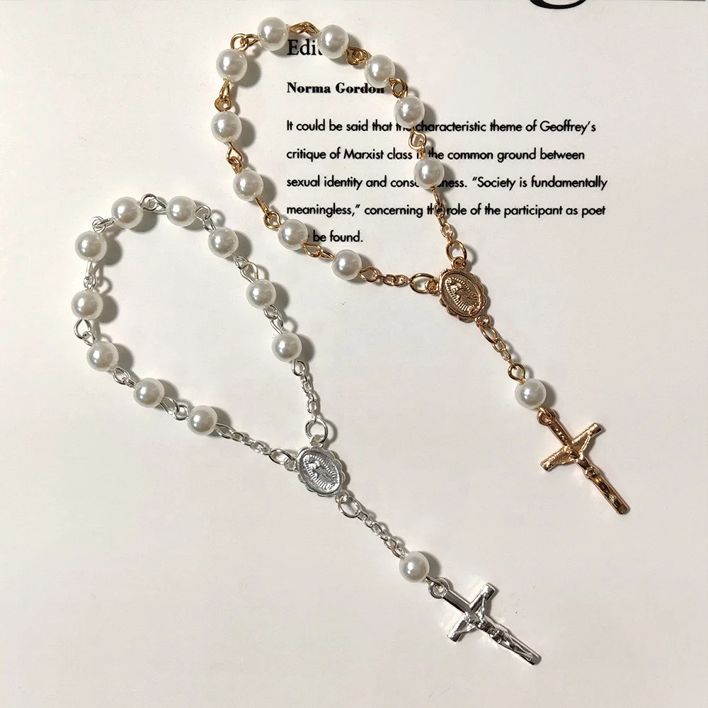 Antique Muslim Unborn Babies Italian Religious Fashion Rosary Custom Catholic alloy Mini Rosary in bag