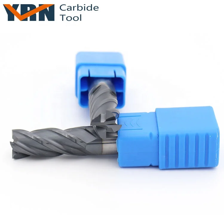 Anti-vibration Solid Carbide 4 Flute End Mill Up Cut End Milling Cutter