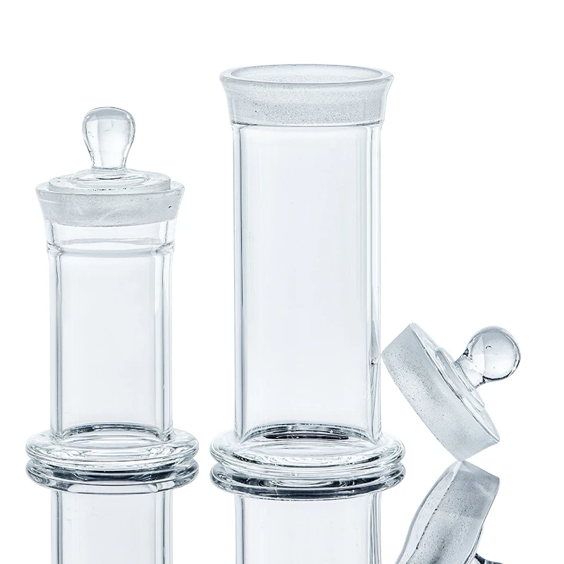 Chemistry lab household display storage High Borosilicate 3.3 Glass cylindrical Specimen jar bottle