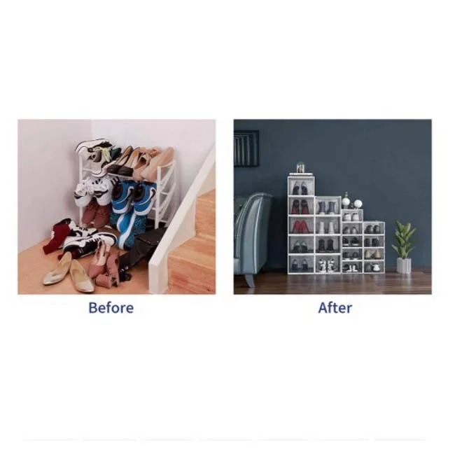  Plastic Foldable Box Show Racks