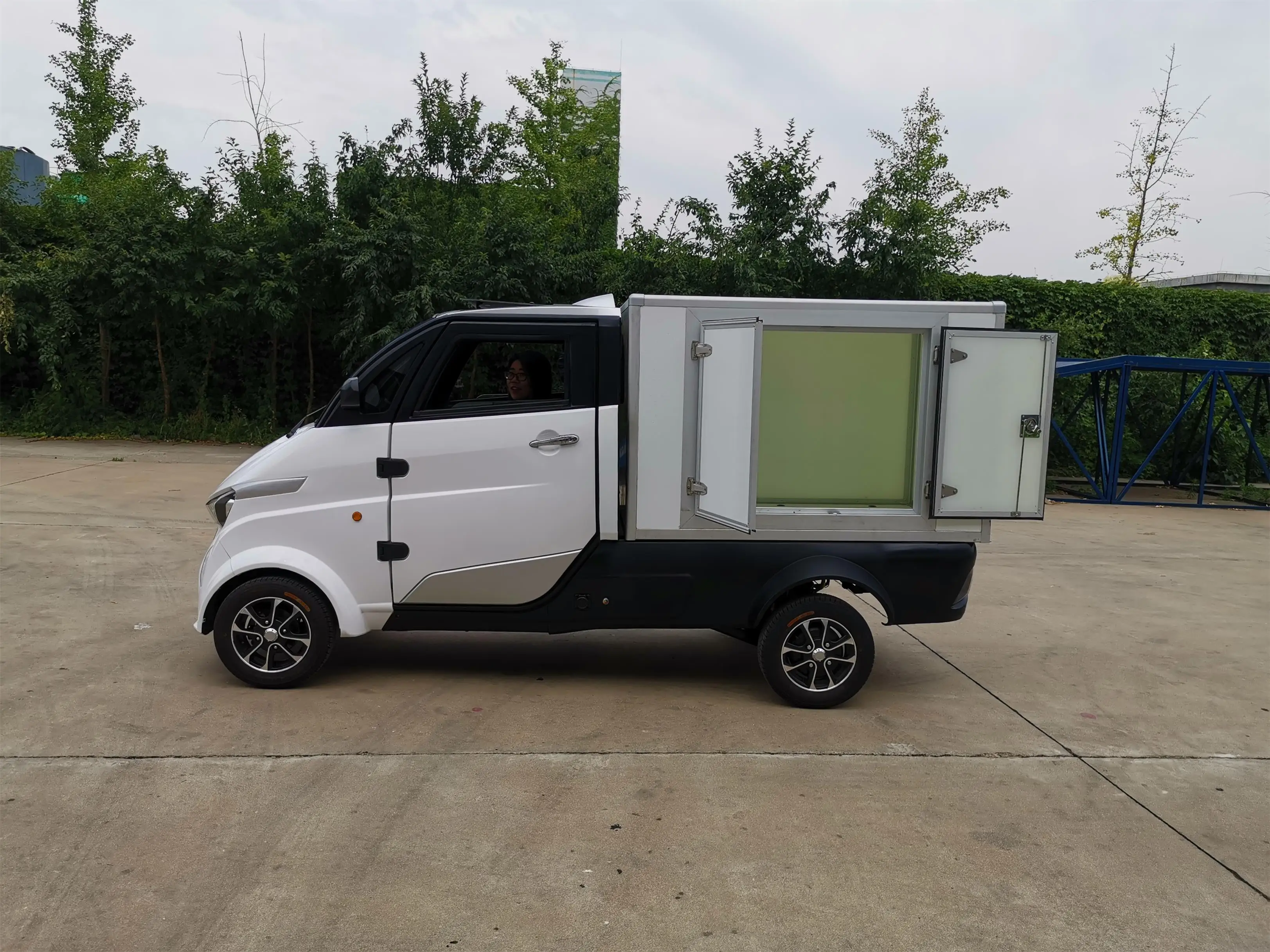 electric car for cargo delivery electric mini van with cargo box electric pickup truck mini vehicles import from China