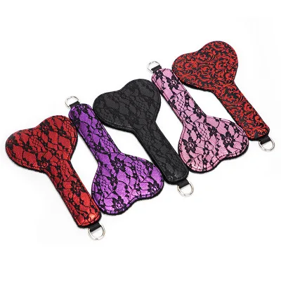 
Heart Shaped Lace Paddle Wholesale Bondage Sex Shop Slave Spanking Paddle for Men Sexy Hip Pat Flirt SM Sex Toys 