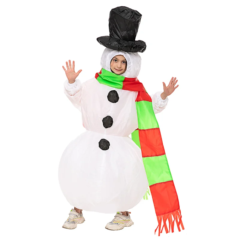 Pony Inflatable Clothes Snowman Funny Inflatable Christmas Costume People Blow Up Suit Cosplay Inflatable Costume For Kids