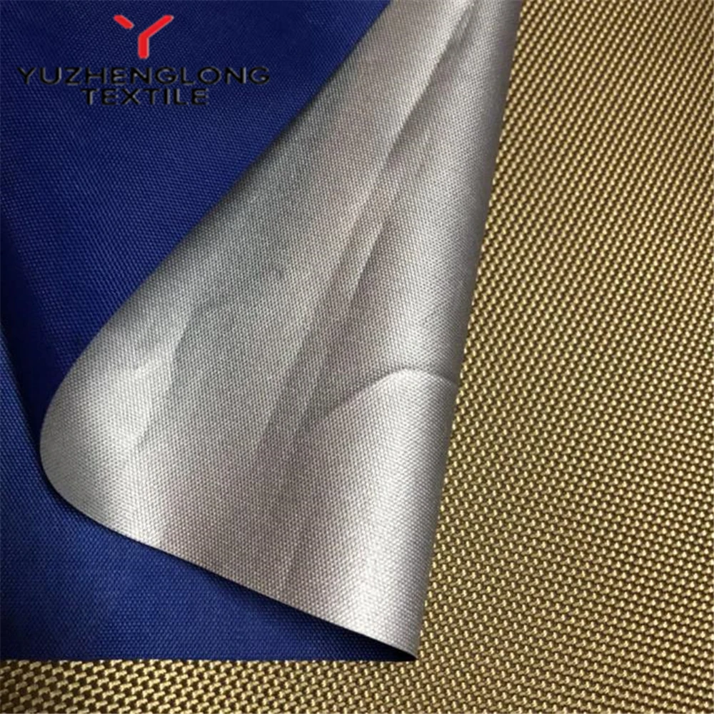 210D polyester oxford fabric with silver coated for cover
