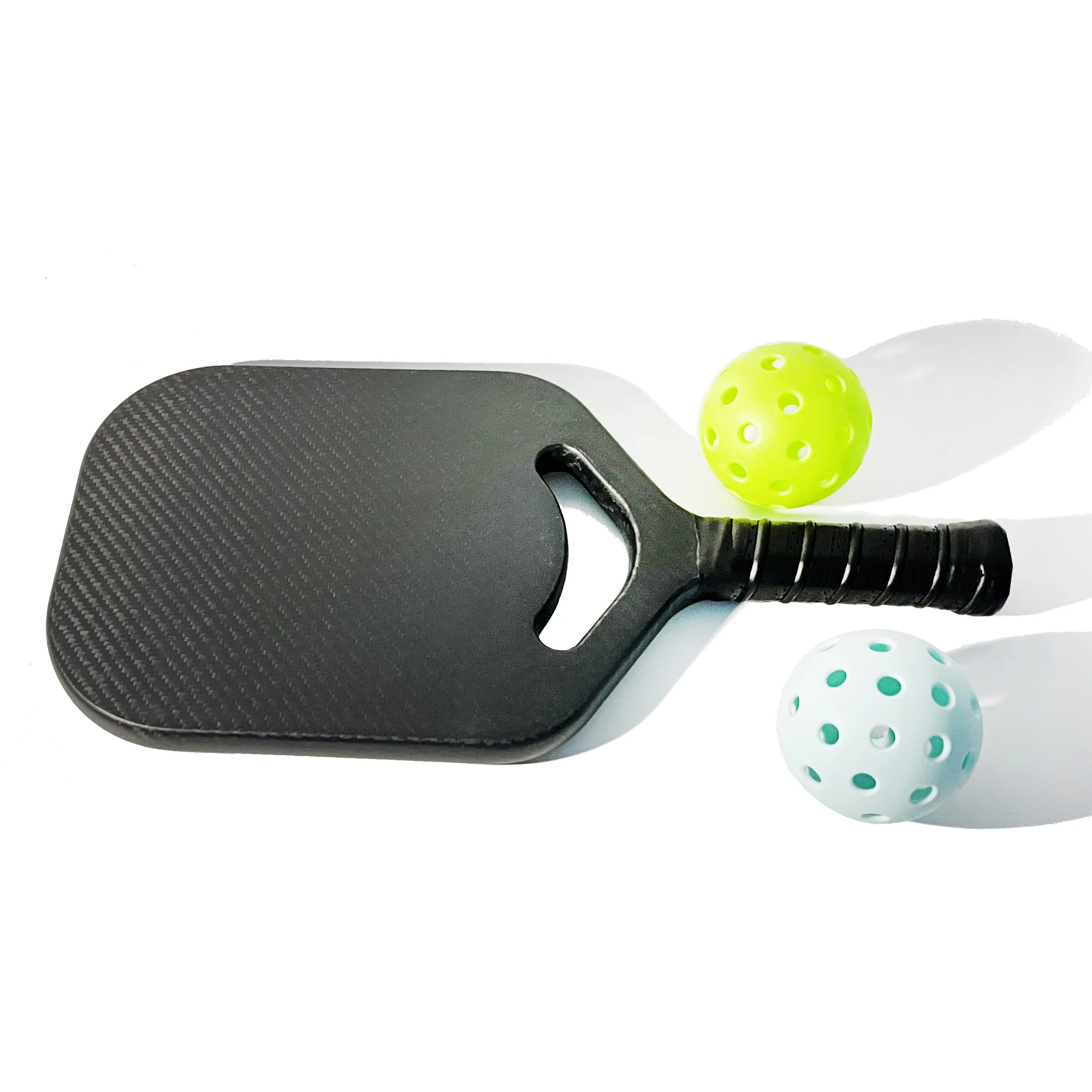 Lansda wholesale 20mm professional sealing edge foam 3K Carbon Fiber pickleball paddle Rough Surface Thermoformed