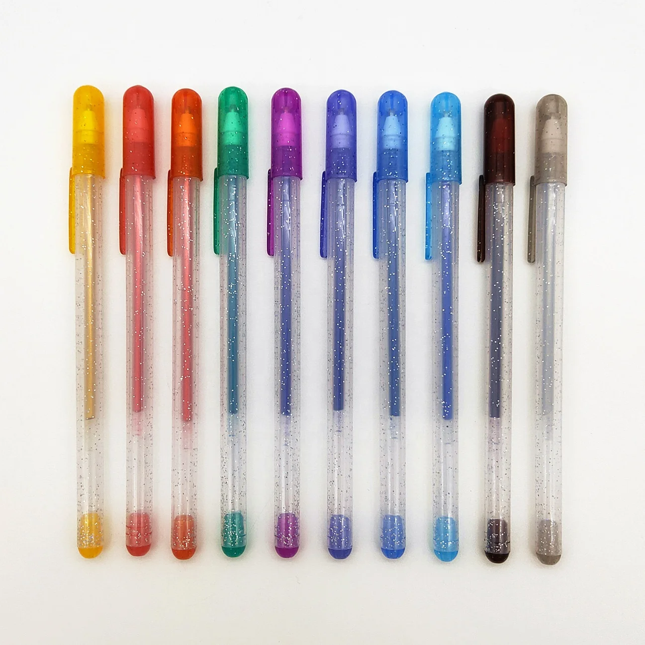 2020 colour multiple gel pen stationery 0.5 mm colorful blue red silver gold white refill rainbow glitter gel pens set 12 24