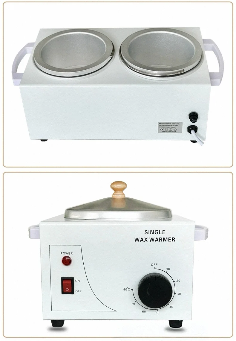 Beauty Salon 600cc Single Wax Warmer Sugar Melt Wax Beans Single Pot for Body Hair Removal