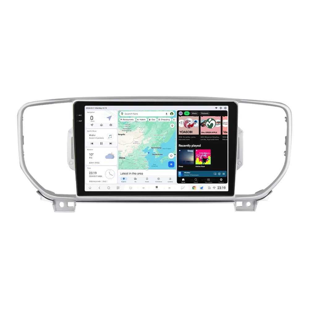 DUDUAUTO Head Unit Car Radio Multimedia Player Navigation Autoradio Car-Play Android For KIA KX5 Sportage 2016-2018