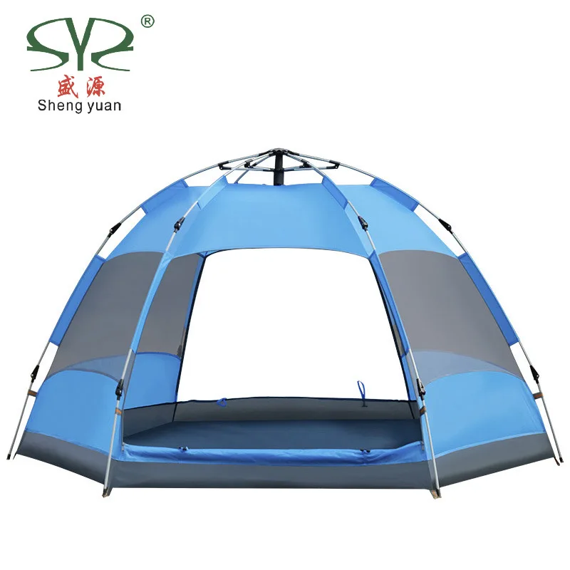 20D Nylon Ultralight Waterproof 2 Person Trekking Pole Tent for Camping Hiking Trekking Backpacking Man Top Style Fabric