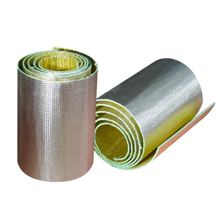 Deformation resistance double layer side aluminum foil colored pe epe foam insulation material,shield foil aluminum foam xpexpe