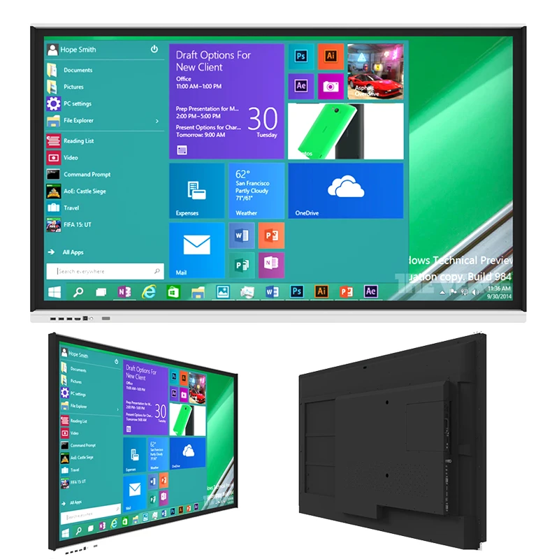 Touch Screen Whiteboard for School Meeting Room Room Electronic Smart Board Interactive Whiteboard LG 55 inch LCD Display Panel