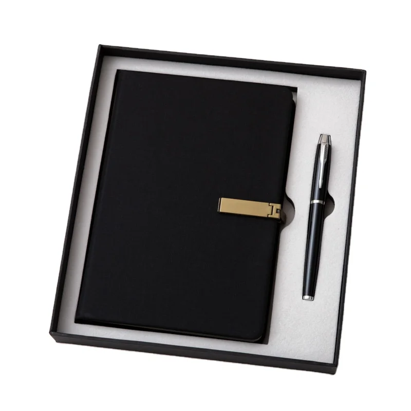 2025 High Quality Custom Diary Notebook Gift Set Luxury Pu Leather Gift Set Notebook And Pen Notebook Gift Set With High Quality