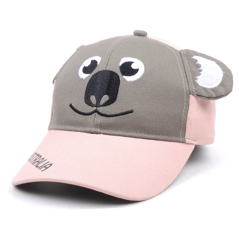 OEM wholesale  Cute Children Baseball hat gorras Custom logo  Imitate Animal baseball caps for kids
