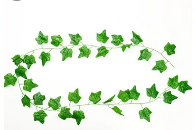 hot selling Artificial Ivy Garland Green Leaf Vines Grape Garland Cheap Hanging Plant Vine
