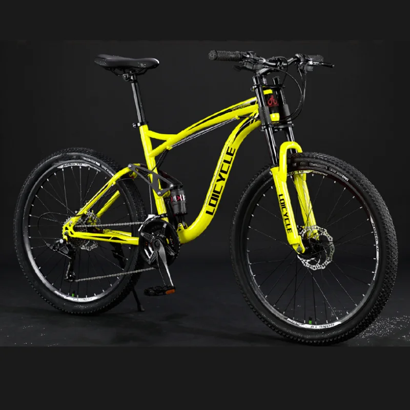 Loicycle Hot Selling Mountain Bike 18/21/24/27 Speed Custom High carbon steel full shock absorber MTB Bicycles