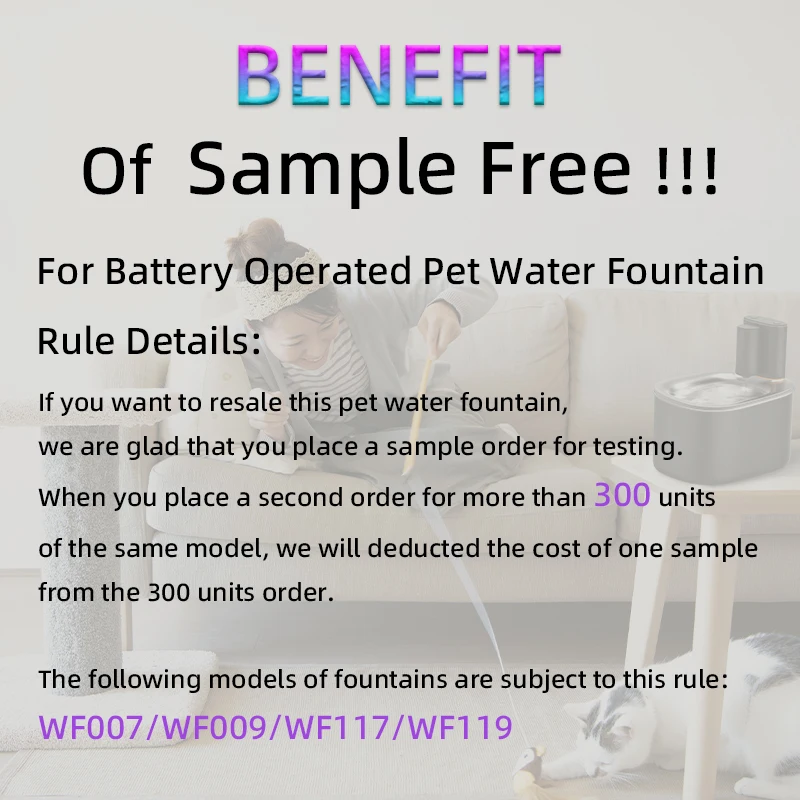 OEM App Control WiFi Automatic Cat Water Fountain Battery Operated Smart Dog Water Dispenser Wireless Pet Water Fountain For Cat