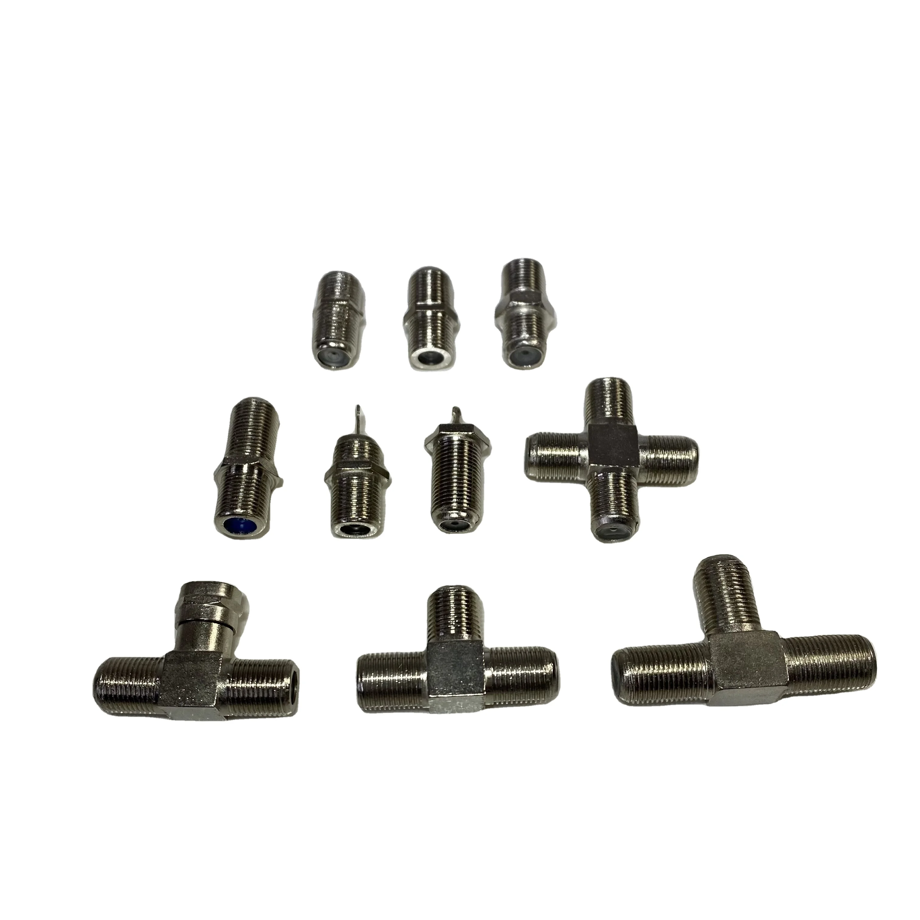 Cctv Camera Coupler Crimp Connector Bnc Male Bnc Connector To Coax Connector Cable Accessories