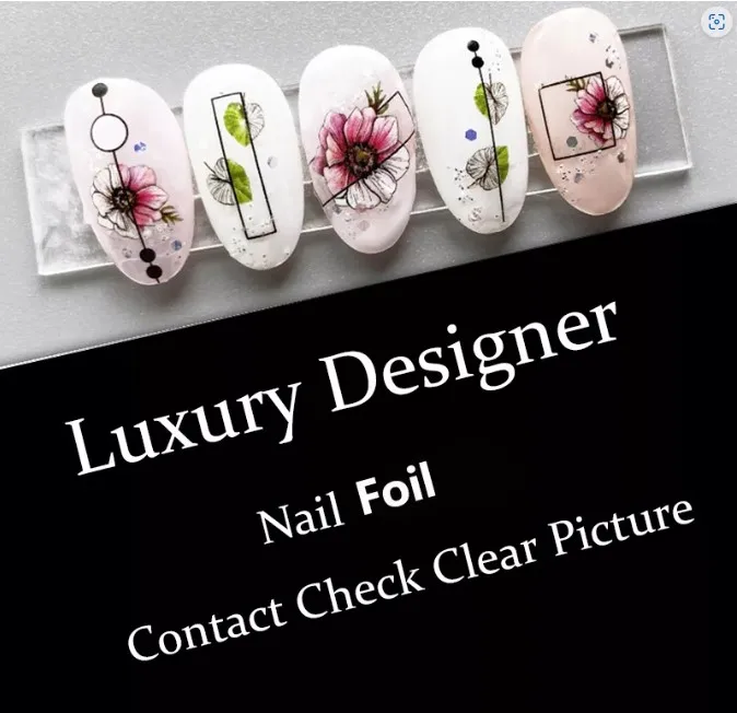 New Design Luxury L/D Brand Nails Charm Decoration Brand Logo Nails Jewelry Metal Ornament Decal Sticker Foils For Women