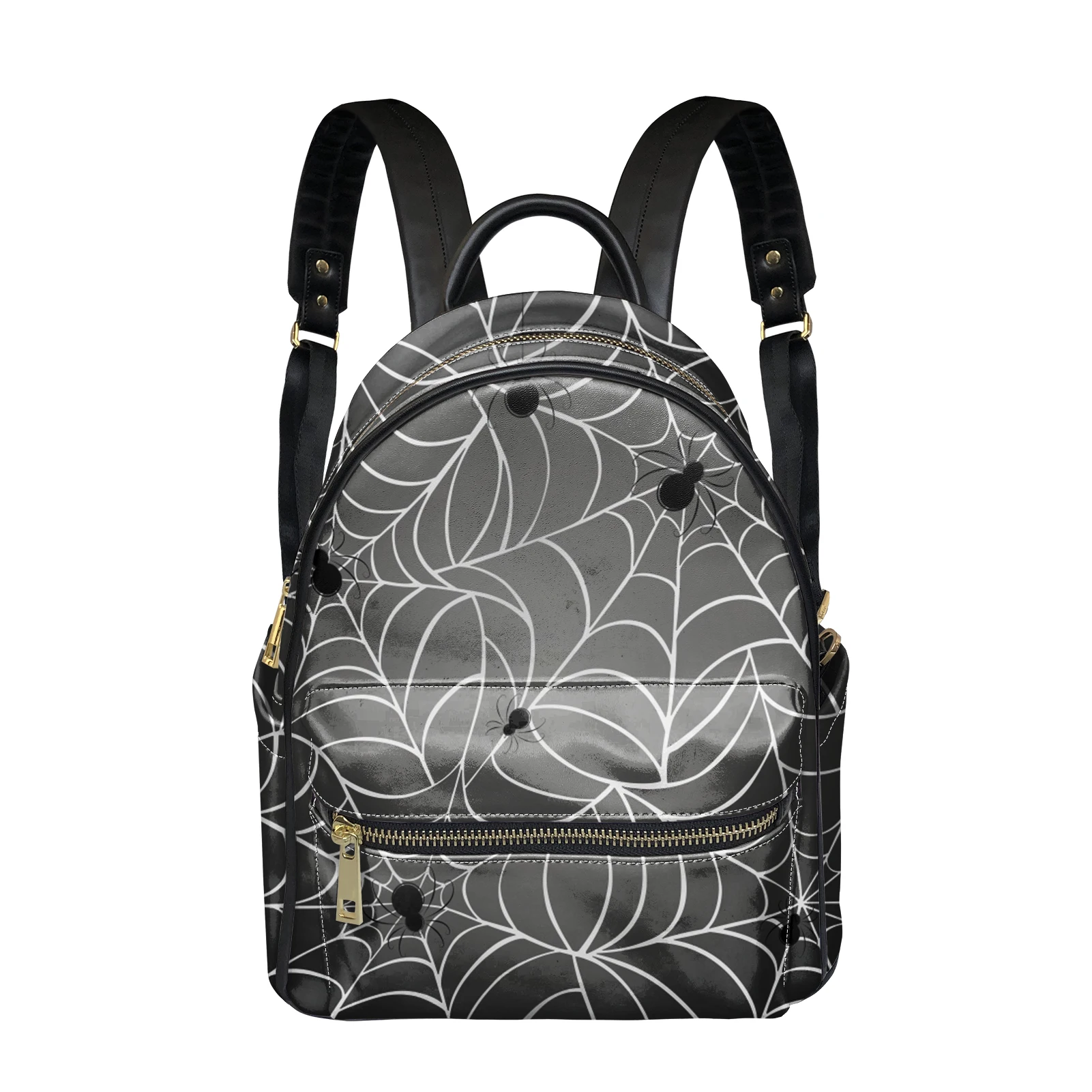 Custom Leather Backpack Spider Pattern Custom Own Logo Basketball Backpack Waterproof Casual Sports Backpacks