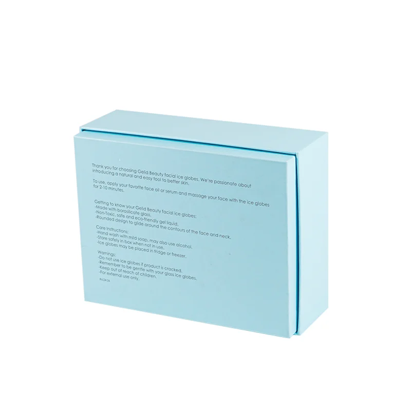 custom printing holographic logo rigid cardboard beauty equipment facial massage tool packaging paper box with sponge